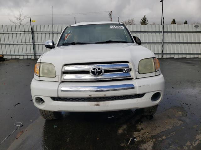 5TBRT34184S452504 - 2004 TOYOTA TUNDRA ACCESS CAB SR5 WHITE photo 5