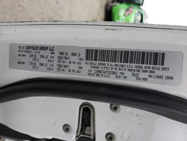 1C6RR6FGXFS523843 - 2015 RAM 1500 ST WHITE photo 12