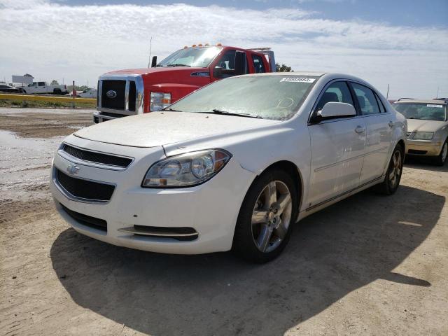 1G1ZH57B194252570 - 2009 CHEVROLET MALIBU 1LT WHITE photo 1