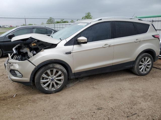 1FMCU0J97HUB79300 - 2017 FORD ESCAPE TITANIUM BEIGE photo 1