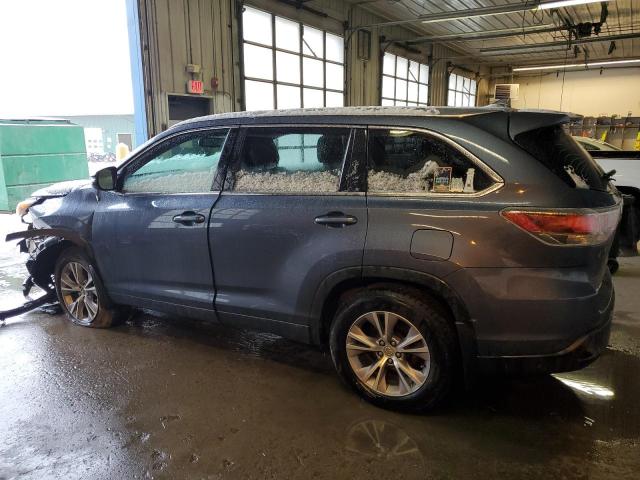 5TDJKRFH8ES065800 - 2014 TOYOTA HIGHLANDER XLE Mavi foto 2