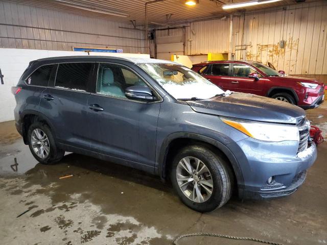 5TDJKRFH8ES065800 - 2014 TOYOTA HIGHLANDER XLE Mavi foto 4