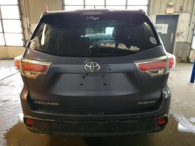 5TDJKRFH8ES065800 - 2014 TOYOTA HIGHLANDER XLE Mavi foto 6