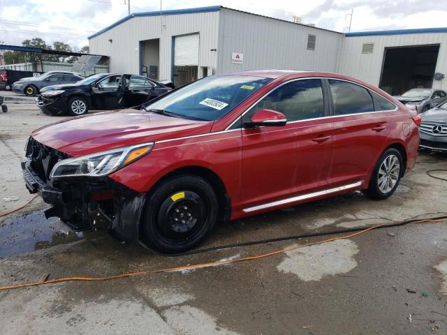 5NPE34AFXHH443780 - 2017 HYUNDAI SONATA SPORT RED photo 1