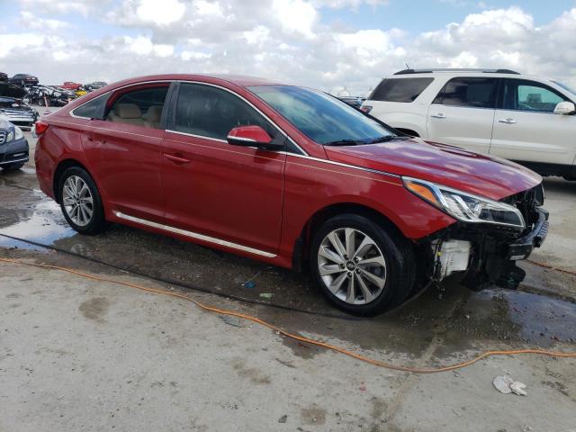 5NPE34AFXHH443780 - 2017 HYUNDAI SONATA SPORT RED photo 4