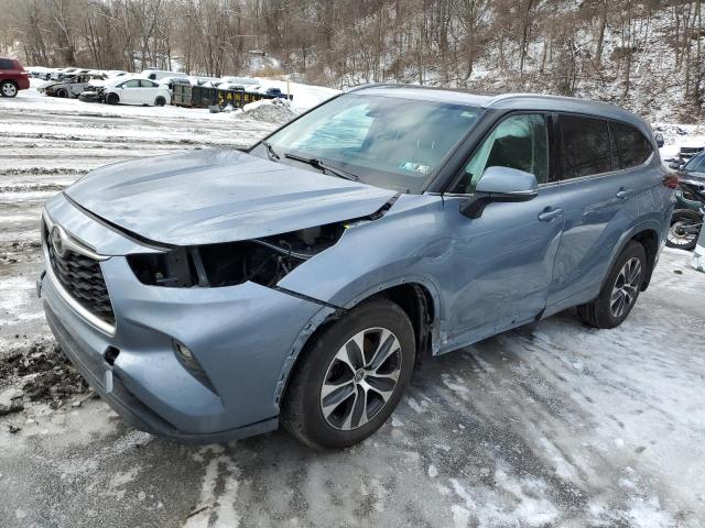 5TDGZRBH2MS066080 - 2021 TOYOTA HIGHLANDER XLE 灰色 照片 1