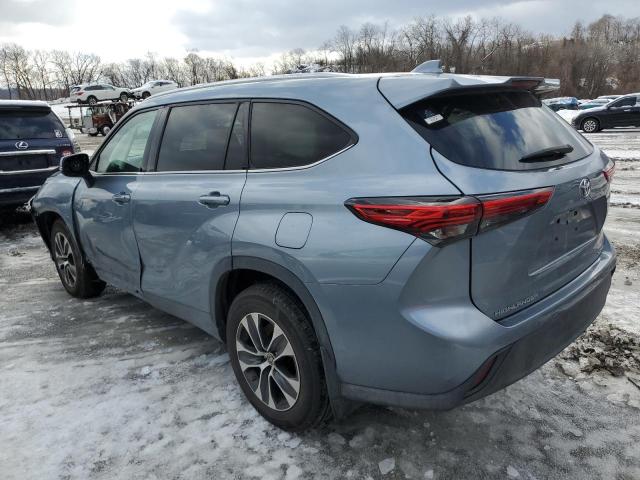 5TDGZRBH2MS066080 - 2021 TOYOTA HIGHLANDER XLE 灰色 照片 2