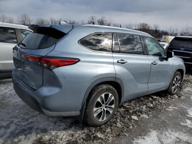 5TDGZRBH2MS066080 - 2021 TOYOTA HIGHLANDER XLE 灰色 照片 3