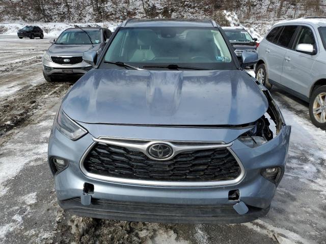 5TDGZRBH2MS066080 - 2021 TOYOTA HIGHLANDER XLE 灰色 照片 5