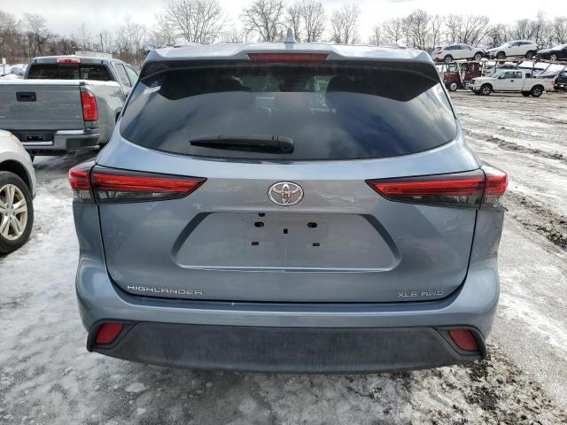 5TDGZRBH2MS066080 - 2021 TOYOTA HIGHLANDER XLE 灰色 照片 6