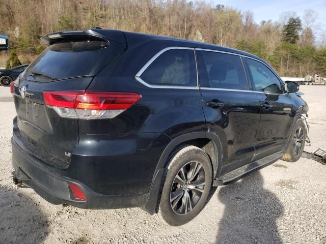 5TDZZRFH3KS355789 - 2019 TOYOTA HIGHLANDER LE BLACK photo 3