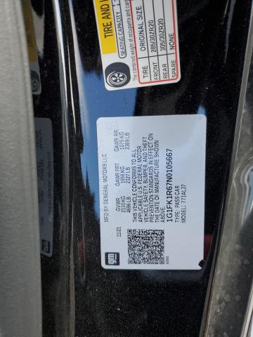 1G1FK1R67N0105667 - 2022 CHEVROLET CAMARO ZL1 BLACK photo 12