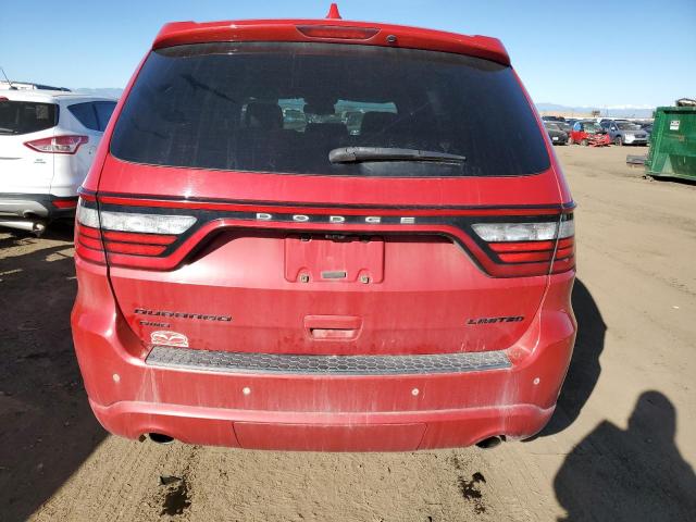 1C4RDJDG9FC834297 - 2015 DODGE DURANGO LIMITED RED photo 6