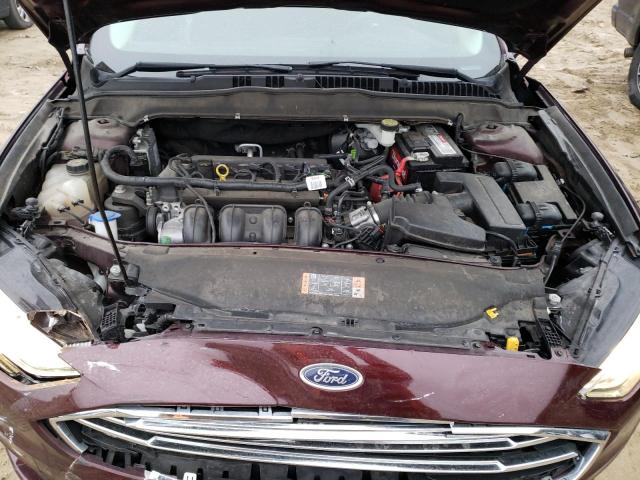 3FA6P0H74HR401625 - 2017 FORD FUSION SE BURGUNDY photo 11