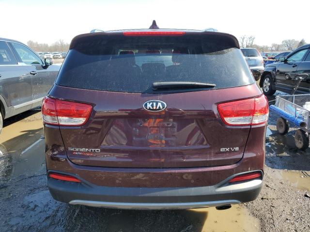 5XYPHDA50GG124508 - 2016 KIA SORENTO EX PURPLE photo 6