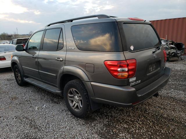 5TDZT38A04S226040 - 2004 TOYOTA SEQUOIA LIMITED GRAY photo 2