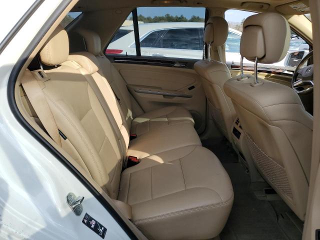 4JGBB8GB6BA637864 - 2011 MERCEDES-BENZ ML 350 4MATIC WHITE photo 10