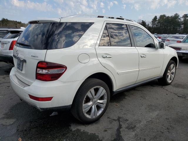 4JGBB8GB6BA637864 - 2011 MERCEDES-BENZ ML 350 4MATIC WHITE photo 3