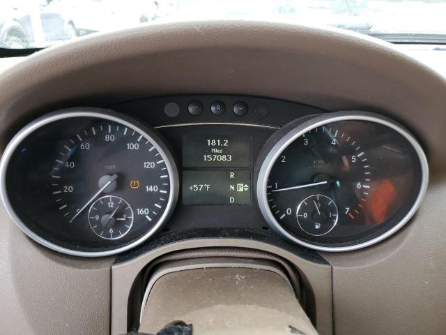 4JGBB8GB6BA637864 - 2011 MERCEDES-BENZ ML 350 4MATIC WHITE photo 9