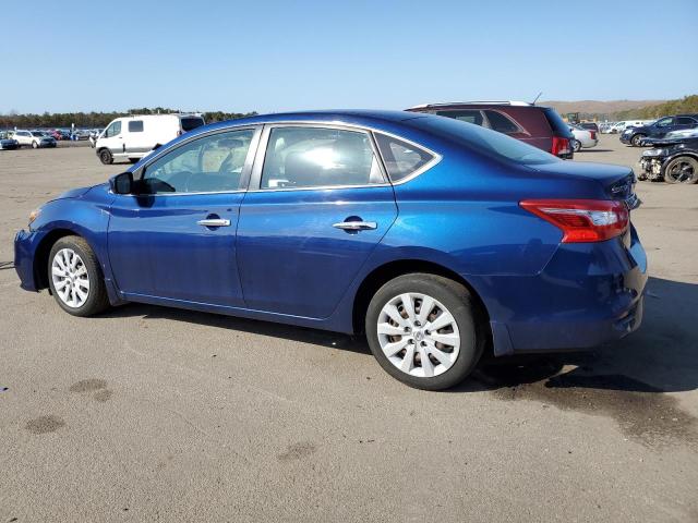 3N1AB7APXKY253552 - 2019 NISSAN SENTRA S BLUE photo 2