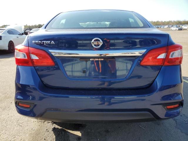 3N1AB7APXKY253552 - 2019 NISSAN SENTRA S BLUE photo 6