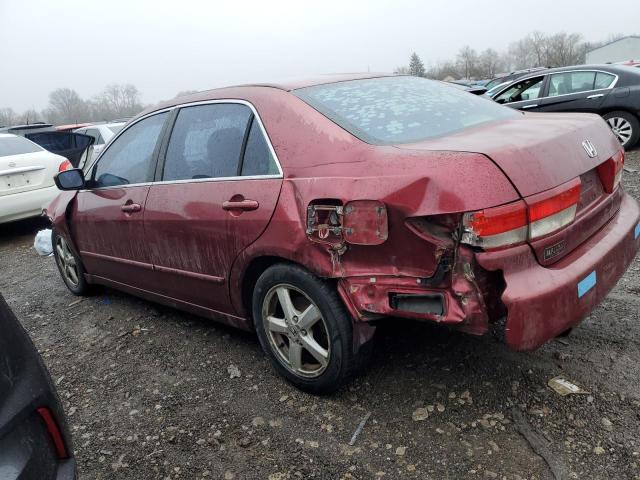 1HGCM56633A013609 - 2003 HONDA ACCORD EX RED photo 2