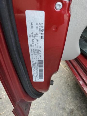 2C4RC1BG4GR268189 - 2016 CHRYSLER TOWN & COU TOURING ბურგუნდია ფოტო 12