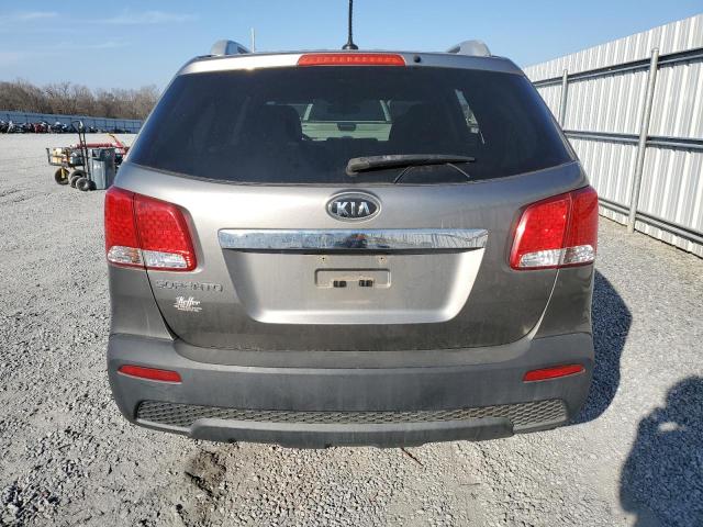 5XYKTDA27DG344920 - 2013 KIA SORENTO LX GRAY photo 6