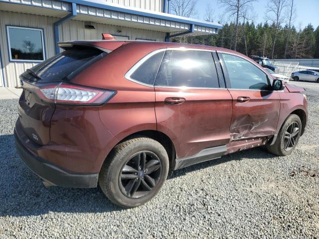 2FMTK4J92FBB08537 - 2015 FORD EDGE SEL BURGUNDY photo 3