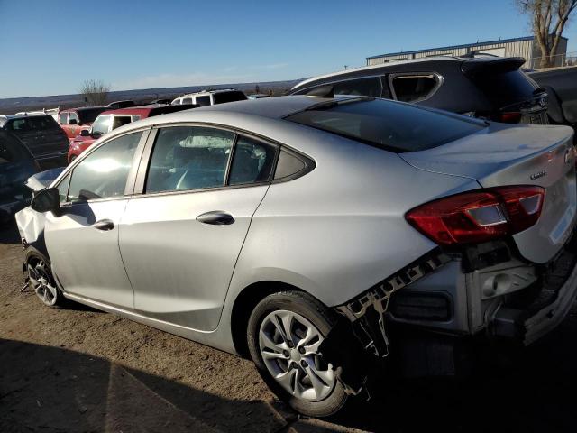 1G1BJ5SM2K7104303 - 2019 CHEVROLET CRUZE SILVER photo 2