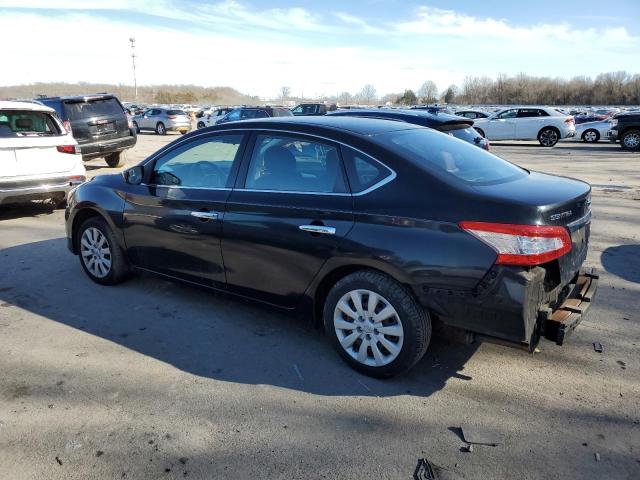 3N1AB7AP3EY225077 - 2014 NISSAN SENTRA S BLACK photo 2