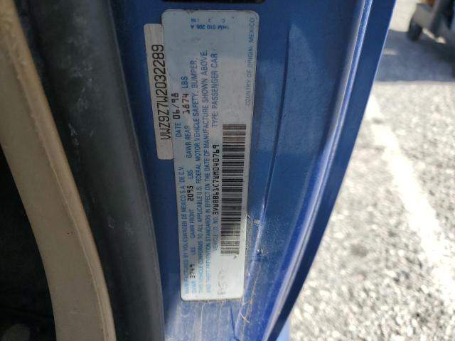 3VWBB61C7WM040769 - 1998 VOLKSWAGEN NEW BEETLE BLUE photo 12