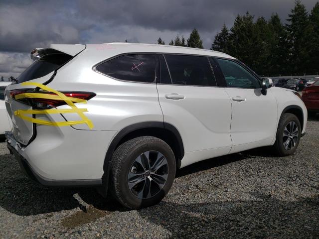 5TDHZRBH4NS162086 - 2022 TOYOTA HIGHLANDER XLE WHITE photo 3