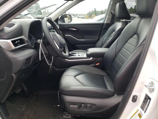 5TDHZRBH4NS162086 - 2022 TOYOTA HIGHLANDER XLE WHITE photo 7