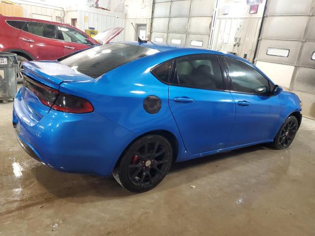 1C3CDFAA2FD433269 - 2015 DODGE DART SE BLUE photo 3