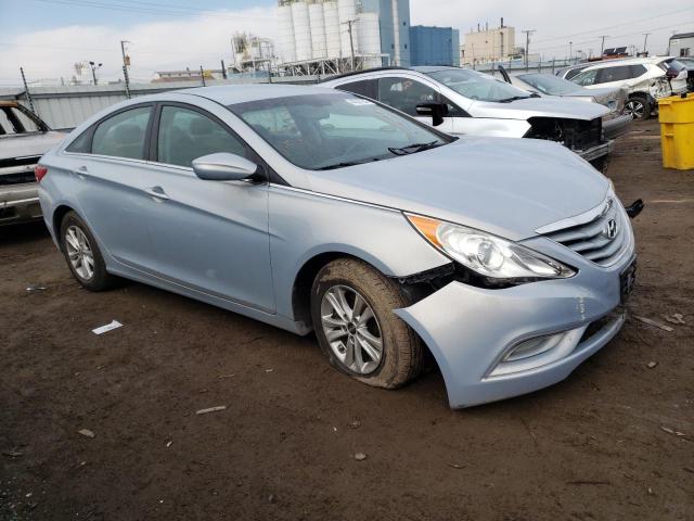 5NPEB4AC1DH753321 - 2013 HYUNDAI SONATA GLS BLUE photo 4