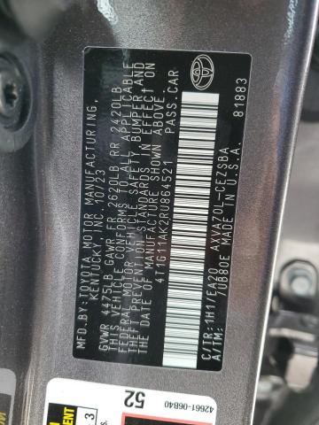 4T1G11AK2RU864521 - 2024 TOYOTA CAMRY SE NIGHT SHADE BROWN photo 13