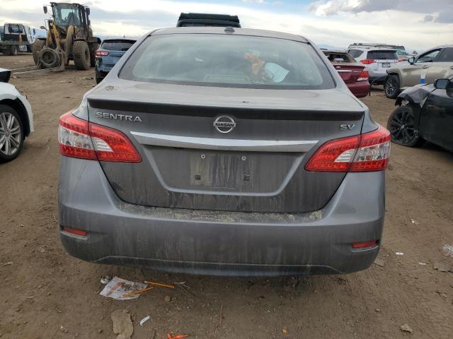 3N1AB7AP0FY316146 - 2015 NISSAN SENTRA S GRAY photo 6