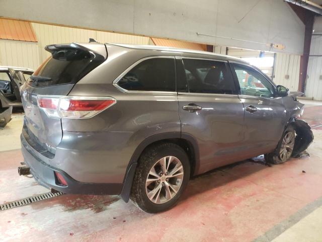 5TDJKRFH2ES018293 - 2014 TOYOTA HIGHLANDER XLE 灰色 照片 3