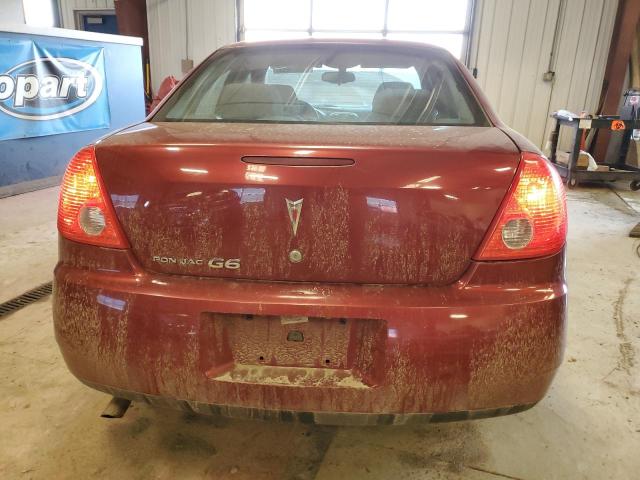 1G2ZF57B284263898 - 2008 PONTIAC G6 VALUE LEADER BURGUNDY photo 6