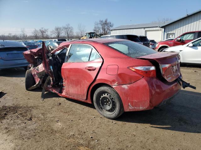 2T1BURHE8GC554422 - 2016 TOYOTA COROLLA L RED photo 2