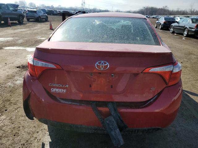 2T1BURHE8GC554422 - 2016 TOYOTA COROLLA L RED photo 6