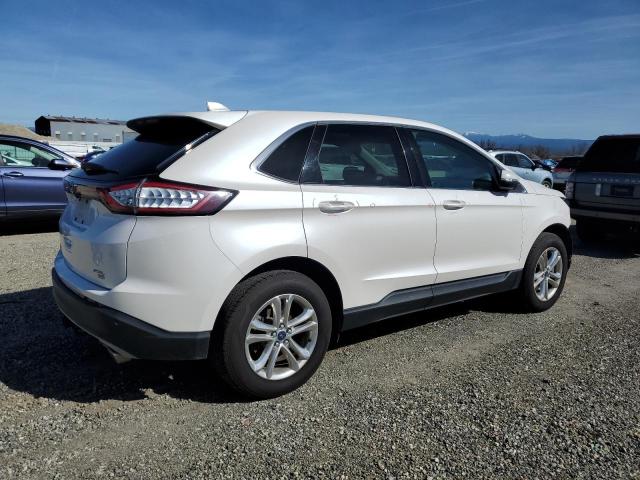 2FMTK4J86FBB50300 - 2015 FORD EDGE SEL WHITE photo 3