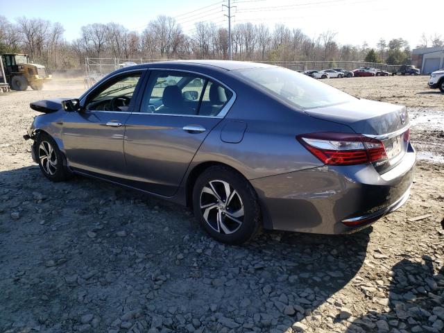 1HGCR2F37GA203568 - 2016 HONDA ACCORD LX GRAY photo 2