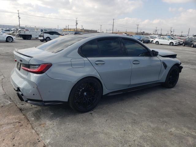 WBS43AY04RFT57848 - 2024 BMW M3 COMPETITION GRAY photo 3