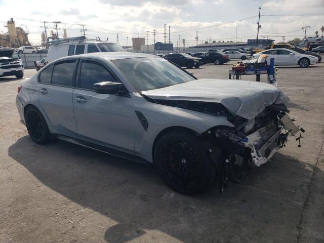 WBS43AY04RFT57848 - 2024 BMW M3 COMPETITION GRAY photo 4