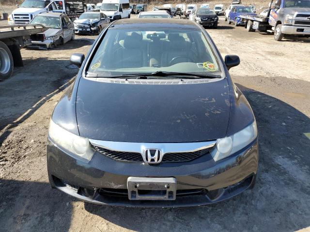 2HGFA16949H359347 - 2009 HONDA CIVIC EXL BLACK photo 5