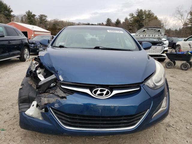 KMHDH4AE1EU050090 - 2014 HYUNDAI ELANTRA SE BLUE photo 5