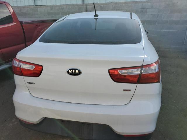 KNADM4A37G6560480 - 2016 KIA RIO LX WHITE photo 6