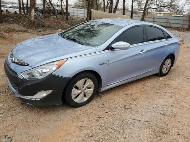 KMHEC4A48DA099572 - 2013 HYUNDAI SONATA HYBRID BLUE photo 1